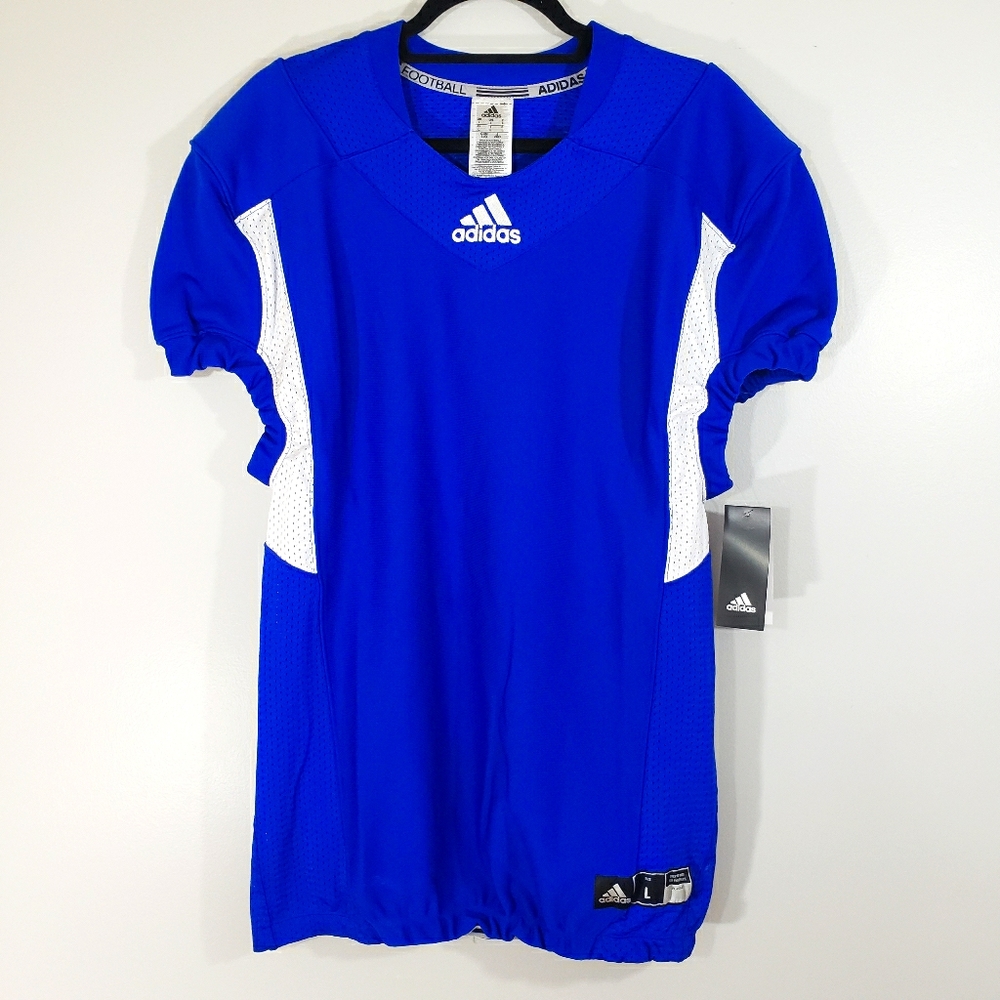 ADIDAS Techfit Hyped royal blue football jersey